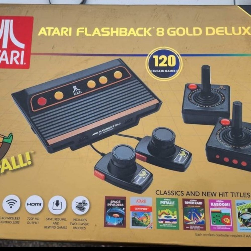 Atari 8 Flashback 8 Gold Deluxe 40th Anniversary Edition Factory Sealed